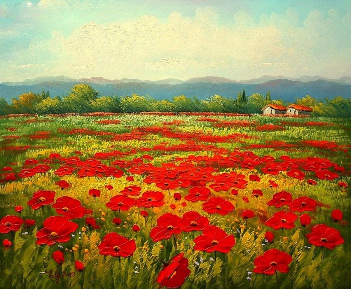 Unknown Artist Poppy field